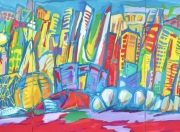 构建城市的感性色彩系统： 论艺术家晨晓的色彩哲学与中国城市地标绘画美学